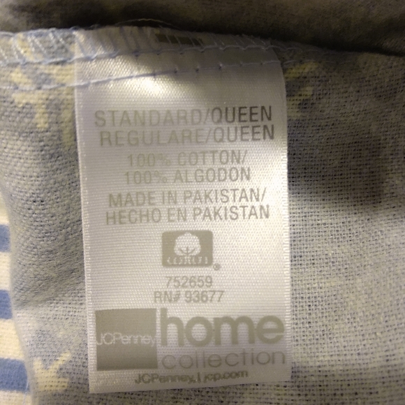 jcpenney Bedding New Jc Penney Blue White Snowflake Flannel